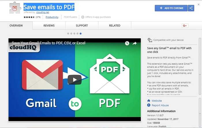Save Emails to PDF 2023 Download Free Chrome Extension