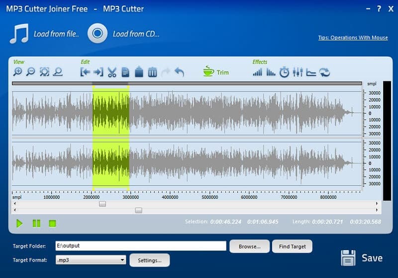 MP3 Cutter Joiner برنامج تحرير الصوت للكمبيوتر مجانا