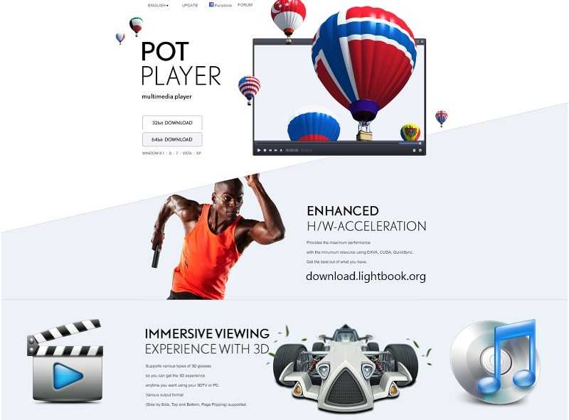 بوت بلاير PotPlayer الجديد 2024 مشغل وسائط متعددة مجانا