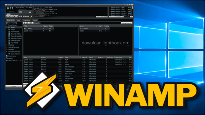 Winamp مشغل الصوت والفيديو اخر اصدار 2023 مجانا