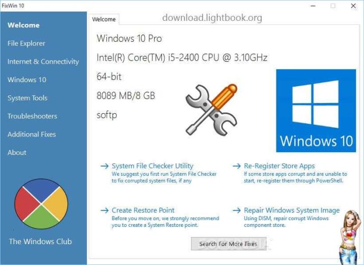 FixWin 10 Téléchargement Gratuit 2024 pour Windows 10