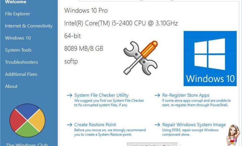 FixWin 10 Téléchargement Gratuit 2024 pour Windows 10