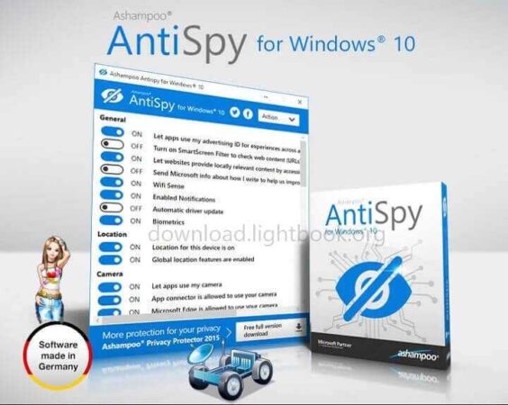Ashampoo AntiSpy Free Download for Windows 10 Latest Version