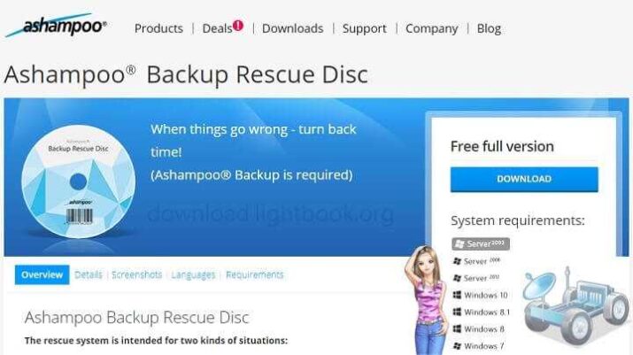 Ashampoo Backup Rescue Disc 2023 Download for Windows