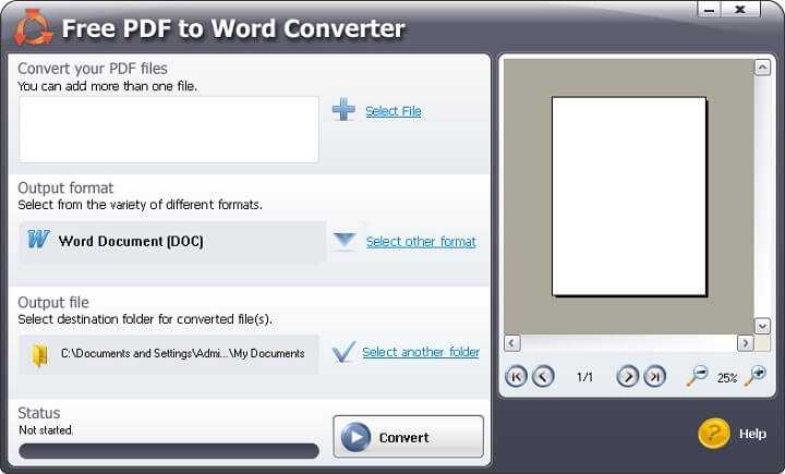 تحميل Free PDF To Word Converter تحويل ملفات PDF الى وورد