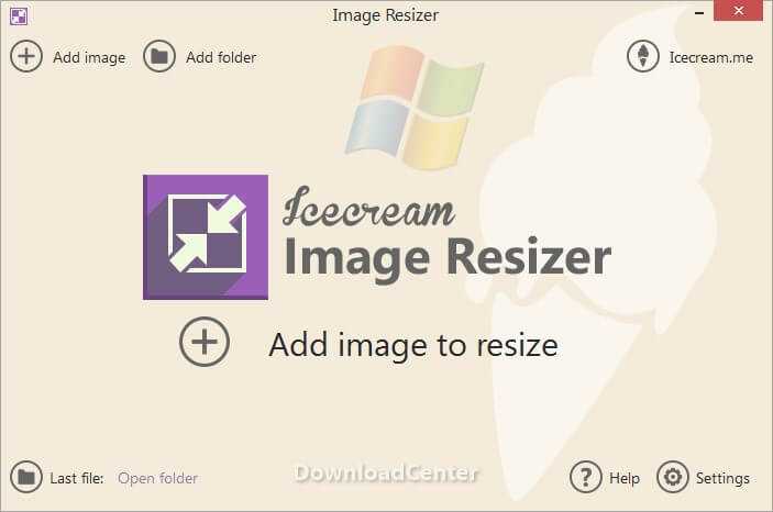 برنامج Icecream Image Resizer لتغيير حجم الصور مجانا