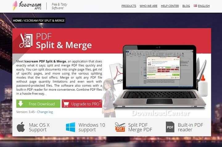 Télécharger Icecream PDF Split & Merge Pour Windows et Mac