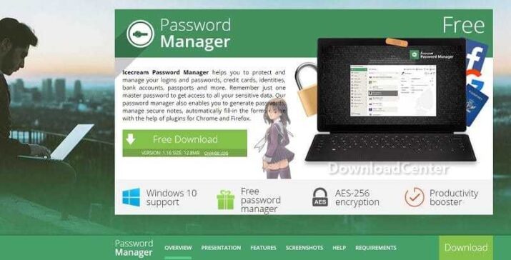تحميل Icecream Password Manager برنامج ادارة تسجيل الدخول