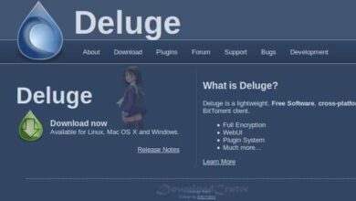 Deluge برنامج كامل المميزات لمشاركة الملفات مجانا