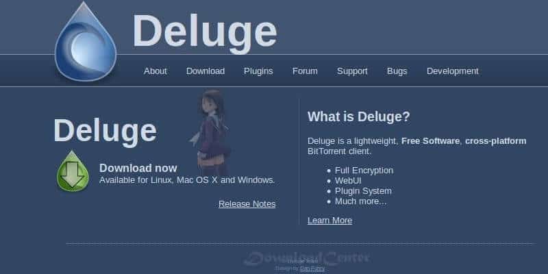 Deluge Télécharger Gratuit pour Windows, Mac et Linux