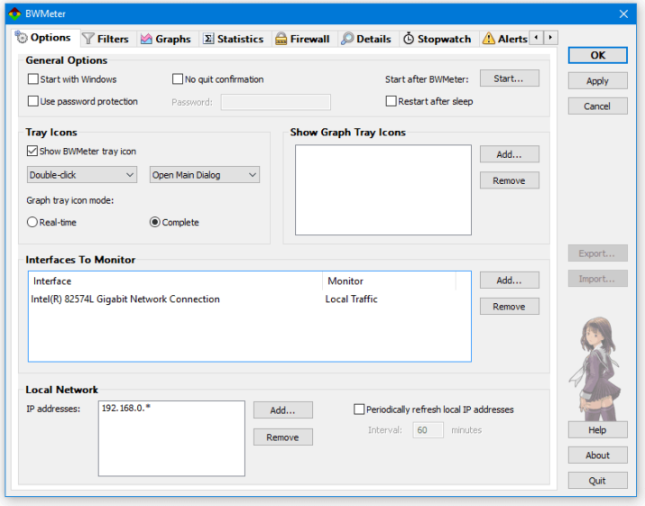 BWMeter Descargar Gratis - Bandwidth Monitor para Windows