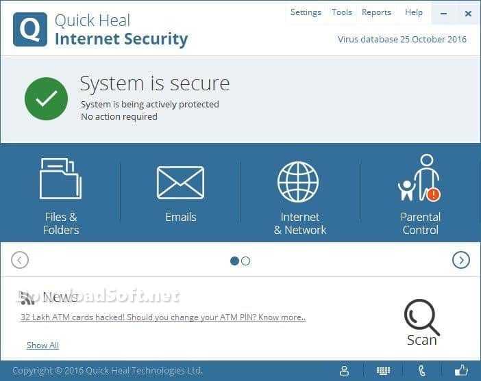 Télécharger Quick Heal Internet Security Protéger Complète