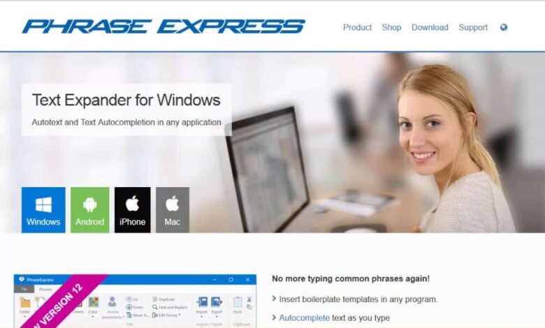 تحميل PhraseExpress برنامج لتبادل أفكارك مع الجميع 2024