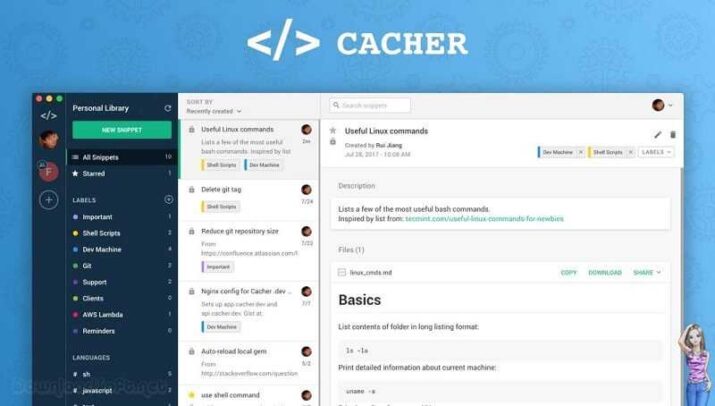 تحميل برنامج Cacher لتخزين مكتبة أكواد برمجية 2024 مجانا