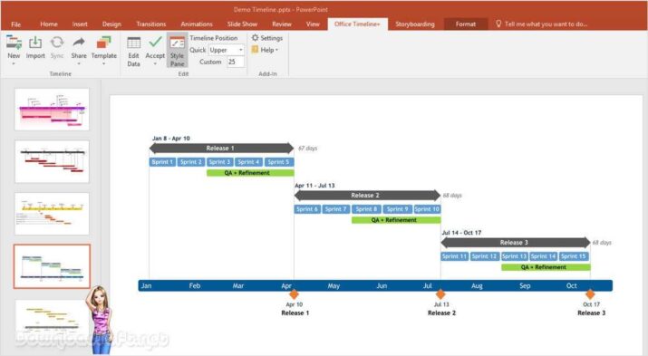 Office Timeline برنامج لإنشاء جداول زمنية 2024 تحميل مجانا