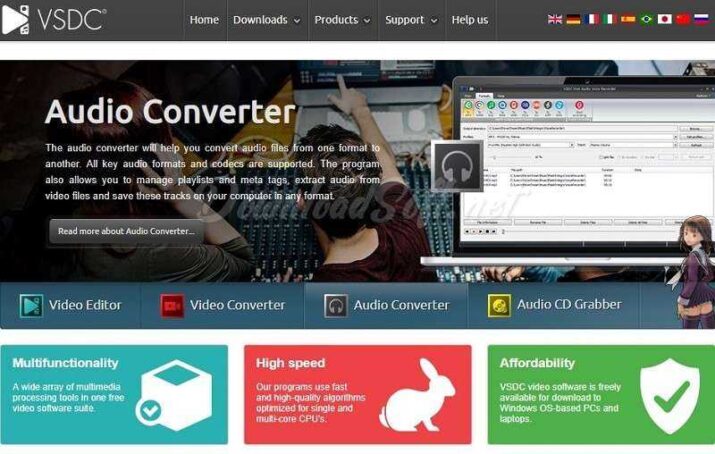 Descargar VSDC Free Audio Converter - Convertir Audio Libre
