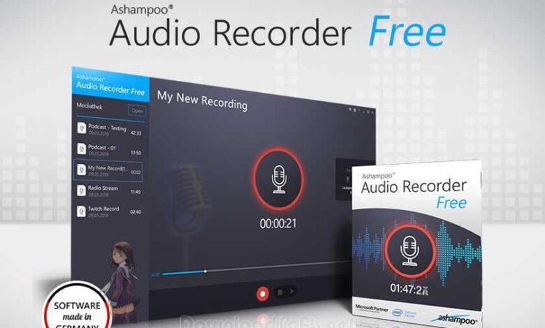 تحميل Ashampoo Audio Recorder Free برنامج التسجيل 2023 مجانا