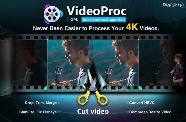 VideoProc محرر الفيديوهات المتميز لنظام ويندوز وماك مجانا