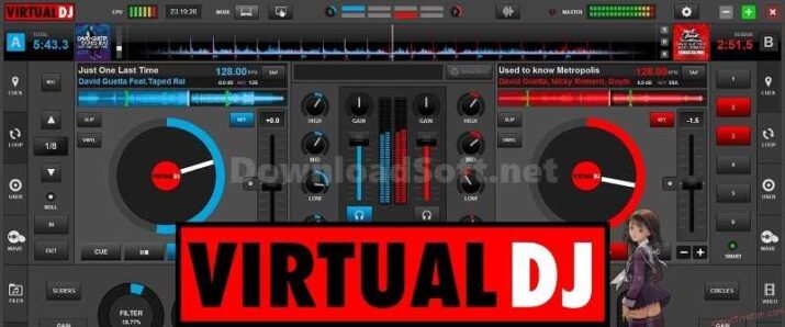 Virtual DJ برنامج مزج واضافة مؤثرات الصوت 2024 للكمبيوتر