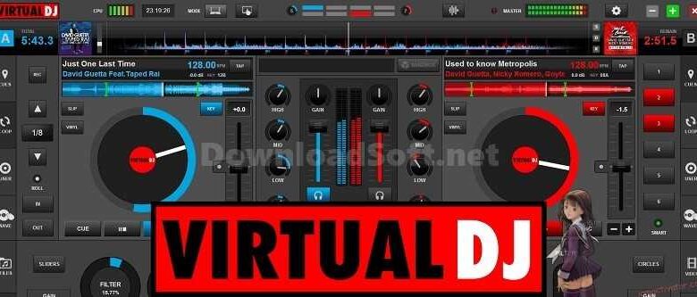 Virtual DJ برنامج مزج واضافة مؤثرات الصوت 2024 للكمبيوتر