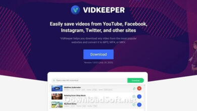 VidKeeper برنامج تنزيل الفيديو للكمبيوتر تحميل مجاني