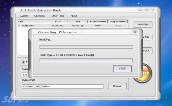 برنامج AoA Audio Extractor لاستخراج الصوت من الفيديو مجانا