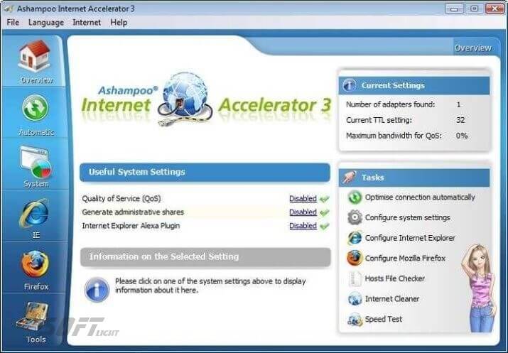 Ashampoo Internet Accelerator Télécharger Gratuit pour PC