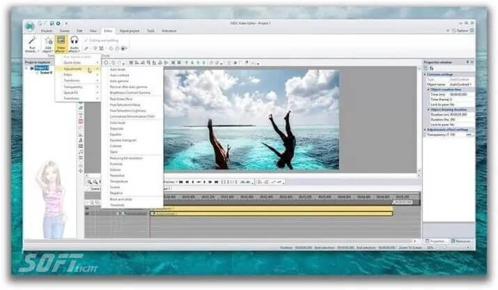 VSDC Free Video Editor لتحرير ملفات الفيديو والصوت مجانا
