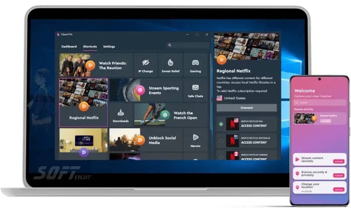 Télécharger ClearVPN Gratuit 2024 pour Windows, Mac et iOS