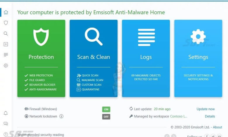 تحميل Emsisoft Anti-Malware Home درع الحماية 2023 مجانا
