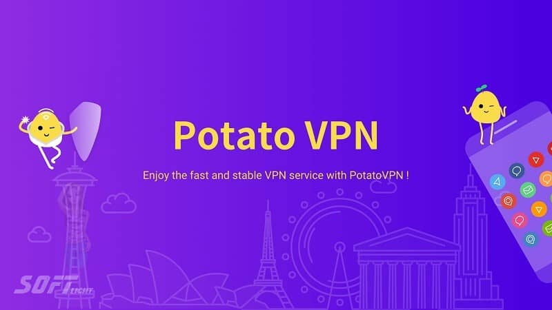 تحميل Potato VPN مجانا 2024 لتوفير اتصالات إنترنت آمنة لك