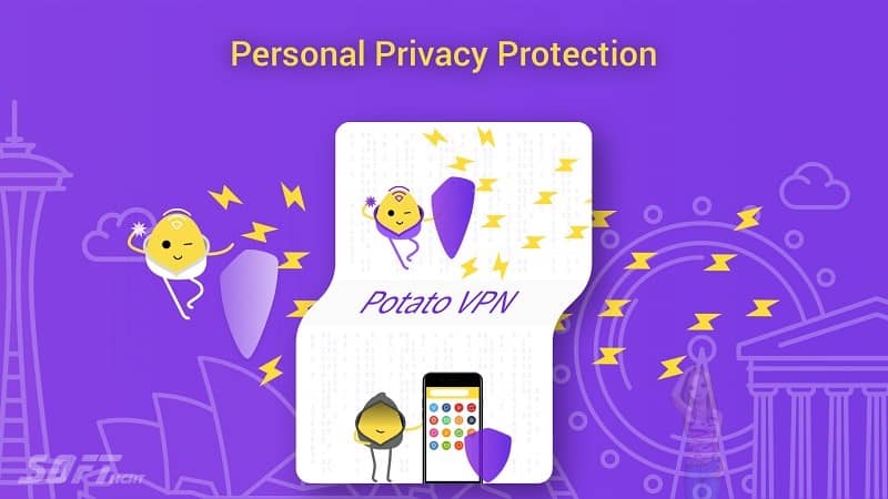تحميل Potato VPN مجانا 2024 لتوفير اتصالات إنترنت آمنة لك